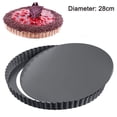 thumbnail image 1 of Nonstick Tart Pan with Removable Bottom, Removable Loose Bottom Quiche Pans, Pie Pan, 28cm Upper Diameter, 1 of 2