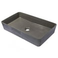 thumbnail image 6 of Wide Rectangular Concrete Vessel Sink - Charcoal, 6 of 10