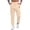 #Beige, variant on DPTALR Men's Solid Color High Elastic Tight-Fitting Sporty Pants,White,Size L