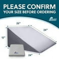 thumbnail image 3 of Sleep Jockey Waterproof Bed Wedge Pillow Cover - 25x24x12 - Ultrasoft Wedge Pillow Case Cover with Zipper - Fits Most Full Size Sleep Wedges - Easy Care and Long Lasting, 3 of 8