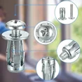 thumbnail image 2 of 100Pcs Expansion Nut Screw Set Round Head Cross Groove Petal Rivet for Hollow Iron Sheets Metal Surfaces, 2 of 6