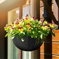 thumbnail image 2 of Hyasfey Planter Basket Liner 12/14/16 Inch Felt Flower Basket Liners Prevent Birds Nesting Replacement Liner for Hanging Basket Flowers Wedding Indoor Garden, 2 of 7