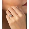 thumbnail image 5 of Jewelerix Oval Cut Solitaire Engagement Ring in 10K Yellow/White Gold Vermeil Ring, 2 Carat Moissanite Diamond Ring, Classic Wedding Promise Ring, 5 of 8