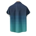 thumbnail image 6 of Kaemgyyd Big and Tall Men Short Sleeve Shirts Stylish Gradation Print Button down Tee Casual Vacation Beach Summer Tops with Pocket, 6 of 6