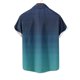 thumbnail image 5 of Mens Casual Manga Corta Botón Abajo Camisas Turndown Cuello Blusa de Impresión, Poliéster Ligero Top de la Moda para el Verano Al Aire Libre Y el Uso Diario, 5 of 6