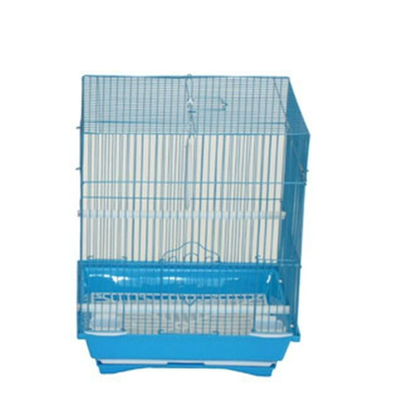 11 x 8.5 x 14 in. Flat Top Small Parakeet Cage&#44; Blue