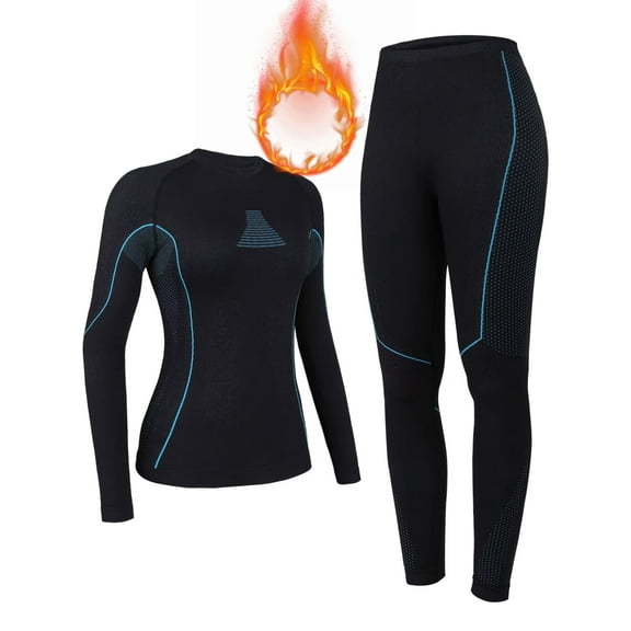 Charmo Women's Thermal Underwear Sets Super Soft Long John Set Bottom Ski Winter Warm Top & Bottom for Cold Weather
