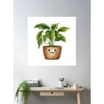 thumbnail image 2 of Cute House Plant Poster Wall Art, Modern Wall Decor For Living Room Bedroom, 16x16 UNFRAMED, 2 of 3