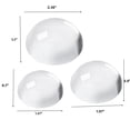 thumbnail image 2 of Clear Crystal Half Ball Paperweight,3-Pack Multi-Size Set for Secure Paper Holding During Calligraphy,Drawing,Decorative Glass Dome for Desk,Office,and Study, 2 of 7