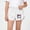 White, variant on DAETIROS Girls Cotton Elastic Waist Shorts with Cute Cat Print, Pink Summer Bottoms for Kids & Little Girls,Size 3-4 T