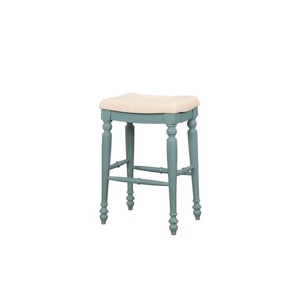 Linon Marino Blue Backless Bar Stool