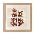 thumbnail image 1 of Chinese Dragon Animal Portrait Frame Wall Tabletop Display 4 Openings Picture, 1 of 3