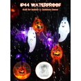 thumbnail image 3 of Cadena de luces para Halloween, EXF, 3D, diseño de calabaza, murciélago, fantasma, 30 LED, 3 of 7