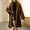 *Coffee, variant on ClodeEU Women's Winter Long Faux Fur Jacket,Long Sleeve Notched Lapel Open Frong Plush Cardigan Coffee,Womens Plus M