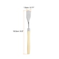 thumbnail image 2 of Uxcell 4pcs Cuchillo de Paleta Herramienta de Pintura 6.5" Cabeza Plana Hoja de Acero Inoxidable Mango de Plástico Espátula Cuchillo de Paleta para Óleo Acrílico Lienzo, Beige, 2 of 7