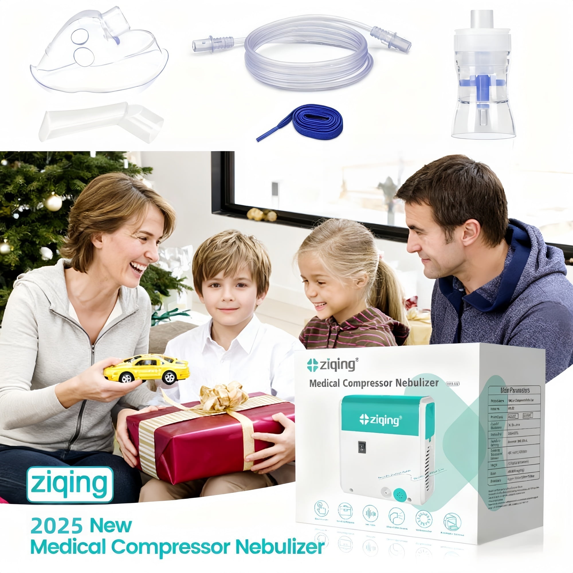 Portable personal air purification humidifier