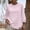 Pink, variant on 3/4 Length Sleeve for Womens Oversized Tops Casual Classic Crew Neck Plain Tunic Shirts Loose Boho Gauzy Blouses Pink XL