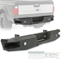 Hecasa Rear Bumper for 1999-2016 Ford Super Duty F250 F350 With Fog Light