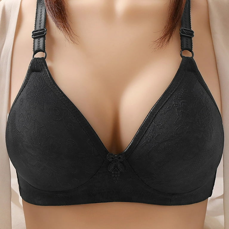 Summer Savings Clearance! 2023 TUOBARR Bras for Womens, Comfortable Lace  Breathable Bra Underwear No Rims Gray J