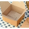 thumbnail image 2 of 12 piezas de cajas de papel Kraft boda caja cuadrada para artesanía DIY, 2 of 6