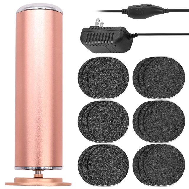 Herramientas Eléctricas De Pedicura Con 60 Bandejas De Papel De Lija 12V / 1.5A Fuente De Alimentación Profesional Removedor De Callos Para Eliminar La Piel Muerta Pedicura Portátil Archivo De Pies He Muyoka Hogar