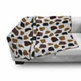 thumbnail image 3 of Cow Print Soft Flannel Fleece Throw Blanket, Cow Skin Animal Abstract Spots Milk Dalmatian Barnyard Camouflage Dots, Cozy Plush for Indoor and Outdoor Use, 50" x 70", White Brown Black, by Ambesonne, 3 of 6