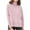 Pink, variant on AOOCHASLIY 2023 Womens Sweater Women's Fall and Winter Popular High Collar Loose Knit Sweater