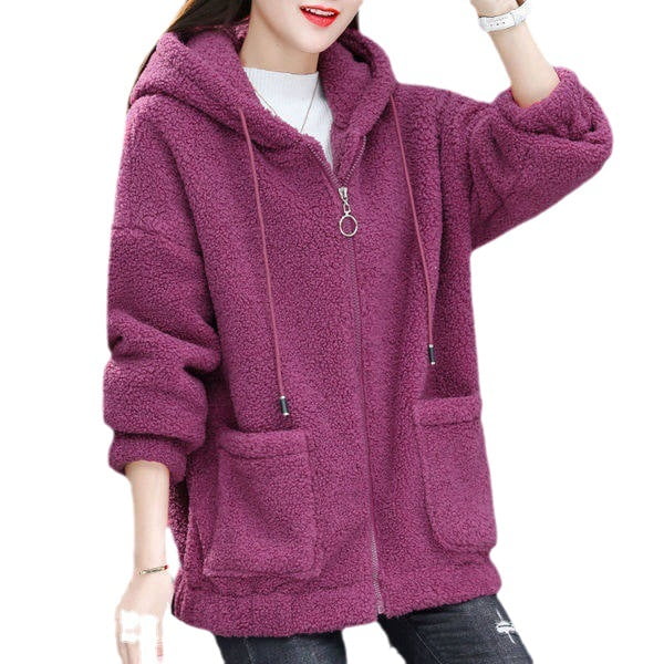 Women's Plus Velvet Padded Hooded Sweater Women's Plus Velvet Padded Hooded Sweater