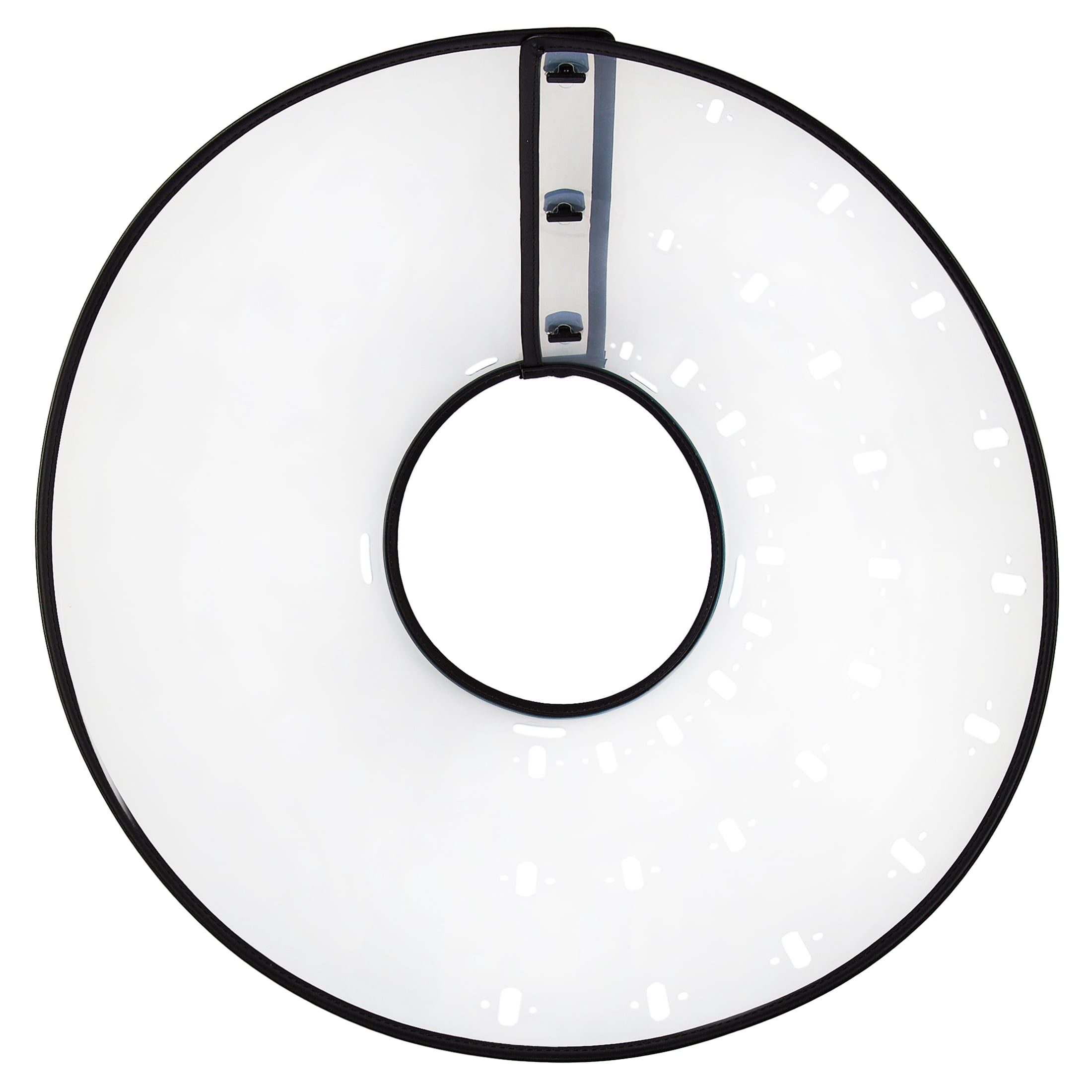 Vibrant Life Plastic Adjustable Pet Recovery E-Collar Cone for Dogs and Cats, Clear, XL