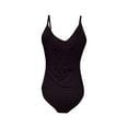 thumbnail image 4 of WILLBEST Traje de Baño de Manga Larga Para Mujer, Bañador Sexy Sin Espalda Con Lazo En El Cuello, Bikini Monokini de Triángulo de Color Sólido de Talla Grande Para Mujer, 4 of 5