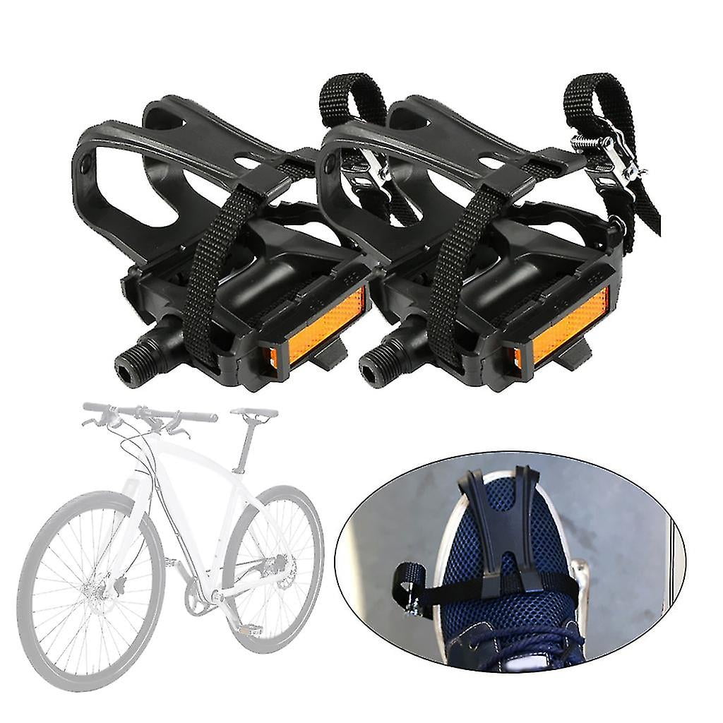 Multi purpose Bicycles Pedals Bike Pedals With Toe Clip And Straps For Exercise Bike Spin Bike And Outdoor Bicycles Vinsniv Walmart