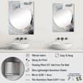 thumbnail image 4 of Designart "Urban Abstract in Grey and White II" Abstract Collages Oversized Wall Mirror - Modern Abstract Hallway Decorative Wall Mirrors - Multiple Color Options, 4 of 6