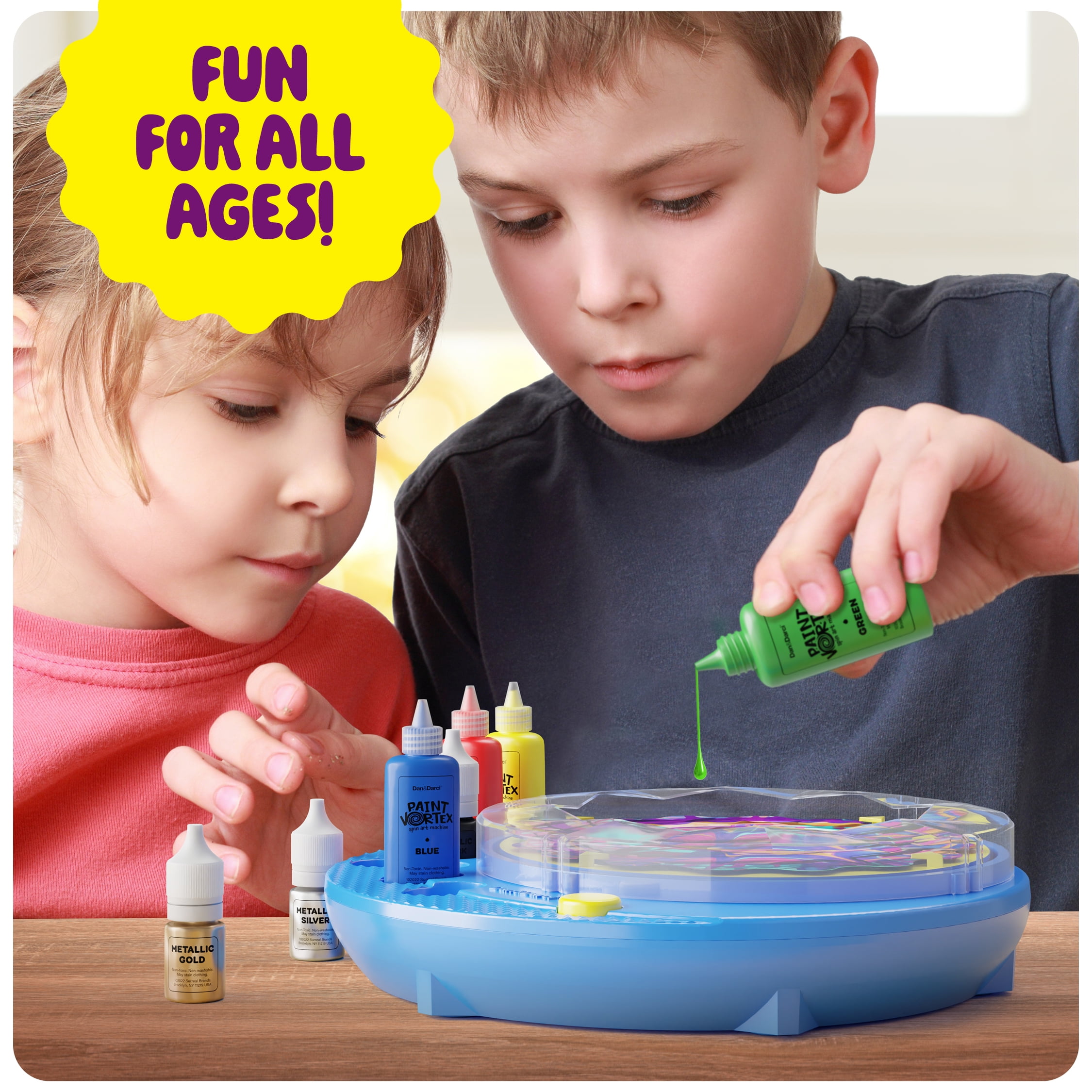 Spin Art Paint Kit for Kids - Gifts for Girls & Boys - Arts & Crafts Kit for Kids - Spin Art Machine