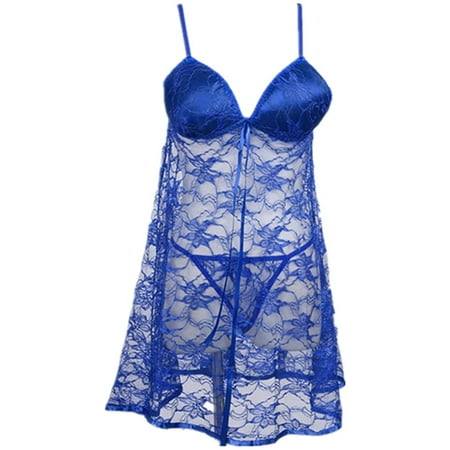 

Seyurigaoka Women s Sleepwear Sexy Lingerie Lace Babydoll Nightwear Homewear