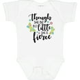 thumbnail image 3 of Inktastic Though She Be but Little She is Fierce Shakespeare Girls Baby Bodysuit, 3 of 5