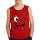 thumbnail image 2 of Camisolas de cuello redondo para niños pequeños y niños a la moda, lindas camisetas con estampado degradado, parte inferior suave sin mangas, camisetas para niñas, 2 of 6
