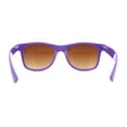 thumbnail image 4 of Classic Iconic Pop Color Horn Rim Sunglasses Purple Brown, 4 of 4