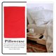thumbnail image 3 of unbranded 2Ud Funda Roja Para Almohada Con Simple Para Decorar Dormitorios, 3 of 6