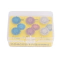 thumbnail image 2 of Juego de 6 discos de pulido de resina dental compuesta de 3 colores, fresas de cepillo flexible en espiral, 2 of 14