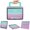 Purple-Mint, variant on Kid-Friendly Case with Handle,Shockproof Soft Cover for iPad 10th/11th Gen