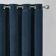 thumbnail image 2 of Better Homes & Gardens Velvet Grommet Blackout Single Curtain Panel, Navy, 52" x 95", 2 of 7