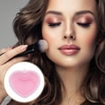 thumbnail image 2 of Unique Bargains 1pc Portable Heart Makeup Brush Cleaning Mat Pink, 2 of 6