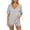 Gray, variant on FAHUOMU Women 2 Piece Summer Lounge Short Set Matching Clothing With Pocket Vacation Travel Outfit Oversized V Neck Top & Loose Fit Shorts