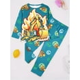 thumbnail image 3 of ATAIKU 3-8Y Toddler and Little Boy Pajamas Set Kids Long Sleeve Tee and Pants Excavator Sleepwear Boys 2-Piece Jammies, 3 of 12