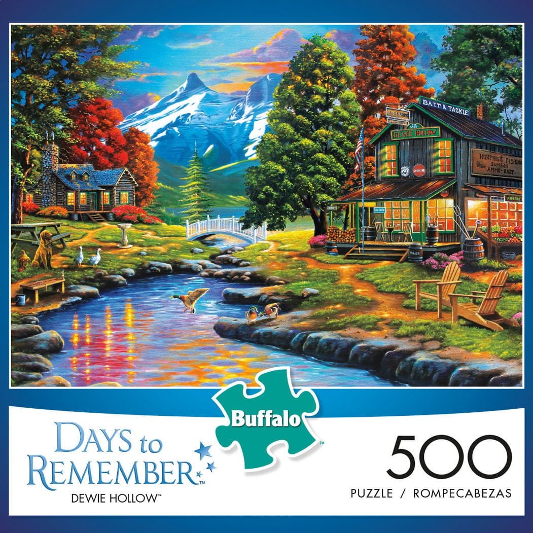 Buffalo Games Days to Remember Dewie Hollow 500 Piece Jigsaw Puzzle