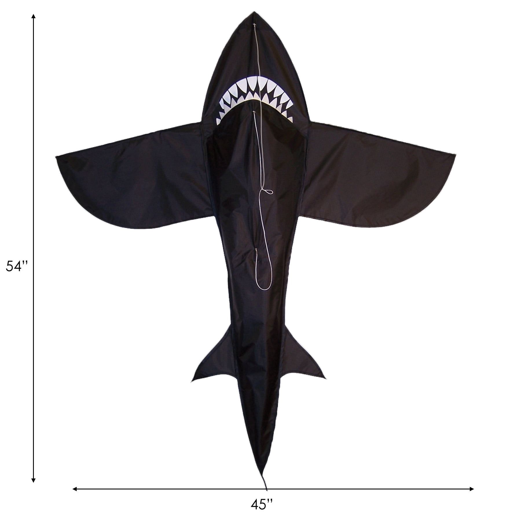 In The Breeze 2909 — 4 ft. 3D Shark Kite — Fun, Easy Flying Single-Line Sea Life Kite for the Family