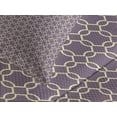 thumbnail image 4 of Ambesonne Geometric Quilted Bedspread Set 3 Pcs, Abstract Lines Vivid, Queen Size, Pale Yellow Mauve, 4 of 5