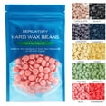 UYTIHGLOJK Hard Wax Beads Beans Waxing Hair Removal Hot Film No Strip