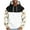 A-White, variant on DODADAWANJ Color Block Hoodies for Men Camouflage Graphic Drawstring Hoodie Big and Tall Long Sleeve Hooded Sweatshirt for Outdoor Resort Daily XL