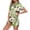 Green, variant on MEICHEN Bath Robes for Women Trendy Spring Cute Funny Plant Flower Print Pyjamas Casual Comfortable Fashionable Sleeping Robe Women's Essentials Summer Loungewear